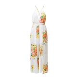 FLORAL WHITE… OH SO RIGHT JUMPSUIT - B ANN'S BOUTIQUE