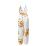 FLORAL WHITE… OH SO RIGHT JUMPSUIT - B ANN'S BOUTIQUE