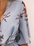 FLORAL WRAP ROMPER - B ANN'S BOUTIQUE