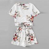 FLORAL WRAP SHORTS SET - B ANN'S BOUTIQUE