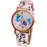 FLOWER POWER LEATHER WATCH - B ANN'S BOUTIQUE