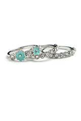FLOWER POWER STACKED RINGS