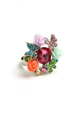 FLOWERS & BUTTERFLIES RING
