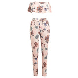 FRANCESCA FLORAL TWO PIECE PANTS SET - B ANN'S BOUTIQUE