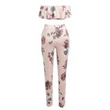 FRANCESCA FLORAL TWO PIECE PANTS SET - B ANN'S BOUTIQUE