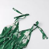 GREEN DELIGHT RUFFLED MINI SUNDRESS - B ANN'S BOUTIQUE