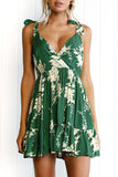 GREEN DELIGHT RUFFLED MINI SUNDRESS - B ANN'S BOUTIQUE