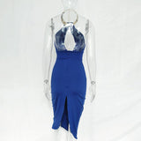HALTER STYLE BACKLESS BODY CON DRESS - B ANN'S BOUTIQUE