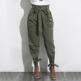 HAREM PANTS WITH TIE-UP ANKLE - B ANN'S BOUTIQUE