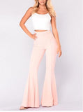 HIGH RUFFLED FITTED FLARE PANTS - B ANN'S BOUTIQUE