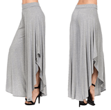 HIGH WAIST — WIDE LEG RUFFLED PANTS - B ANN'S BOUTIQUE