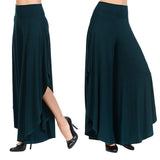 HIGH WAIST — WIDE LEG RUFFLED PANTS - B ANN'S BOUTIQUE