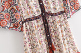 HIPPIE CHICK BUTTON UP DRESS - B ANN'S BOUTIQUE