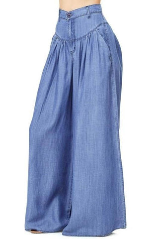 HIPPIE CHICK DENIM FLARE PANTS - B ANN'S BOUTIQUE