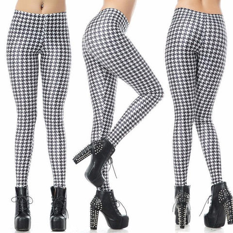 HOUNDSTOOTH LEGGINGS - B ANN'S BOUTIQUE