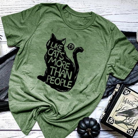 I LIKE CATS MORE TEE - B ANN'S BOUTIQUE, LLC
