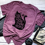 I LIKE CATS MORE TEE - B ANN'S BOUTIQUE, LLC