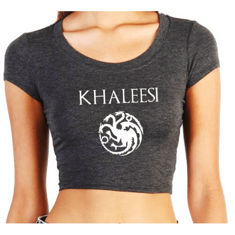 I’M NOT A QUEEN… I’M A KHALESSI CROPPED TOP - B ANN'S BOUTIQUE