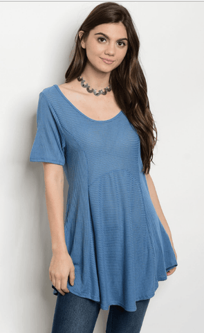 INDIE’S INDIGO TOP - B ANN'S BOUTIQUE