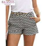 IT’S A BLACK & WHITE THING SHORTS - B ANN'S BOUTIQUE