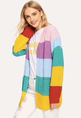 IT’S A COLORFUL WORLD CARDIGAN - B ANN'S BOUTIQUE