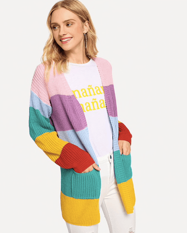 IT’S A COLORFUL WORLD CARDIGAN - B ANN'S BOUTIQUE