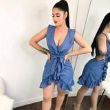 IT’S A WRAP DENIM DRESS - B ANN'S BOUTIQUE