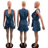 IT’S A WRAP DENIM DRESS - B ANN'S BOUTIQUE