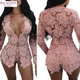 IT’S ALL ABOUT THE LACE JACKET & SHORTS SET - B ANN'S BOUTIQUE
