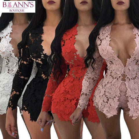 IT’S ALL ABOUT THE LACE JACKET & SHORTS SET - B ANN'S BOUTIQUE