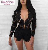 IT’S ALL ABOUT THE LACE JACKET & SHORTS SET - B ANN'S BOUTIQUE