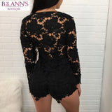 IT’S ALL ABOUT THE LACE JACKET & SHORTS SET - B ANN'S BOUTIQUE