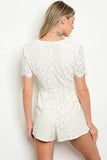 IVORY LACE ROMPER - B ANN'S BOUTIQUE