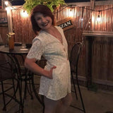 IVORY LACE ROMPER - B ANN'S BOUTIQUE
