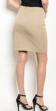 KALEY’S KHAKI SKIRT - B ANN'S BOUTIQUE