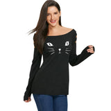 KITTEN ... CUT IT OUT LONG SLEEVE TEE - B ANN'S BOUTIQUE