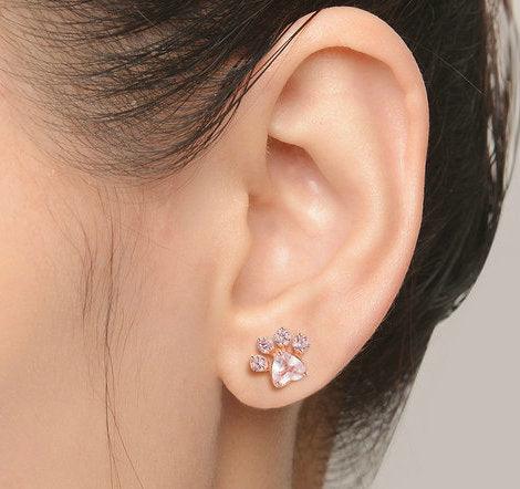 KITTEN PAW STUD EARRINGS - B ANN'S BOUTIQUE