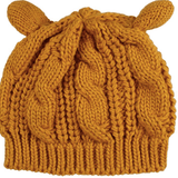 KNITTED WOOL CAT EARS BEANIE CAP - B ANN'S BOUTIQUE