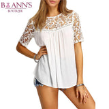 LACE & LACE-UP TOP - B ANN'S BOUTIQUE