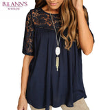 LACE & LACE-UP TOP - B ANN'S BOUTIQUE