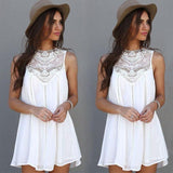 LACE CROCHETED BABY DOLL DRESS - B ANN'S BOUTIQUE