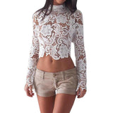 LACE CROP FLARE SLEEVE - B ANN'S BOUTIQUE