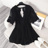 LACE CROTCHET ROMPER - B ANN'S BOUTIQUE