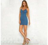 LACE-UP DENIM DRESS - B ANN'S BOUTIQUE