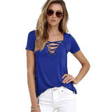 LACE-UP TEE - B ANN'S BOUTIQUE