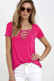 LACE-UP TEE - B ANN'S BOUTIQUE