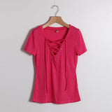 LACE-UP TEE - B ANN'S BOUTIQUE