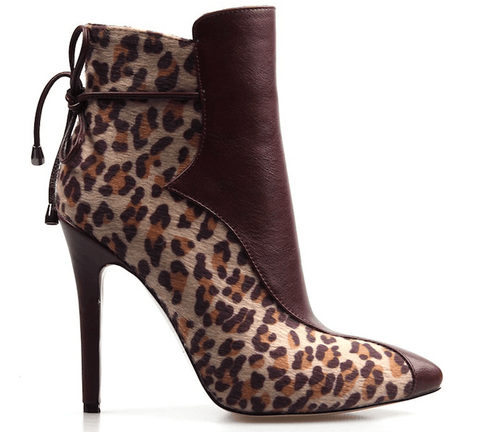 LADY LEOPOARD ANKLE BOOTIES - B ANN'S BOUTIQUE