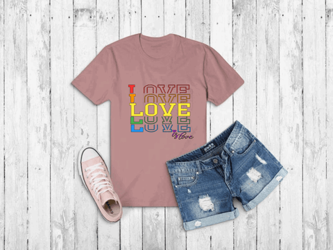 LOVE IS LOVE PRIDE TEE - B ANN'S BOUTIQUE, LLC