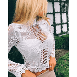 LOVELY IN LACE CROPPED TOP - B ANN'S BOUTIQUE